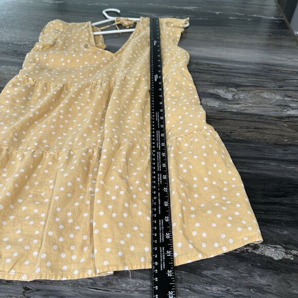 Abercrombie Fitch Dress Medium Pockets Polka Dot Festival V Neck Tiered Lined - Picture 8 of 10